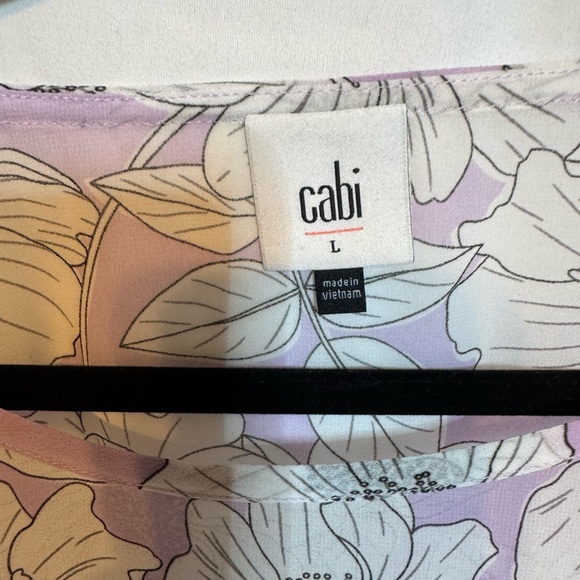 CAbi Lavender Floral Blouse - Picture 2 of 8